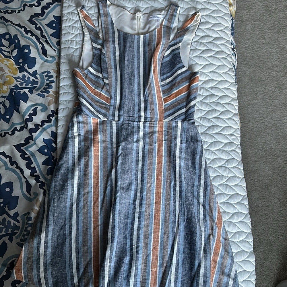 Bcbgeneration Linen Striped Dress - Picture 10 of 11